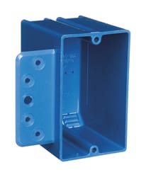 Carlon 3-3/4 in. Rectangle PVC 1 gang Switch Box Blue