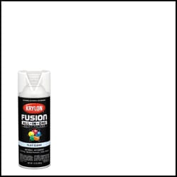 Krylon Fusion All-In-One Flat Clear Paint+Primer Spray Paint 12 oz