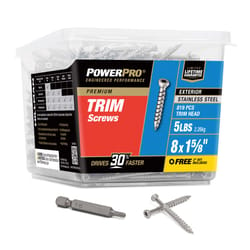 HILLMAN Power Pro No. 8 X 1-5/8 in. L Star Bronze Ceramic Coarse Trim Screws 819 pk