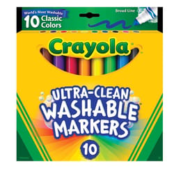 Crayola Color Max Assorted Broad Tip Washable Marker 10 pk