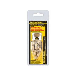 Eazypower Isomax Flat Birch Head Plug 3/8 in. D 20 pk