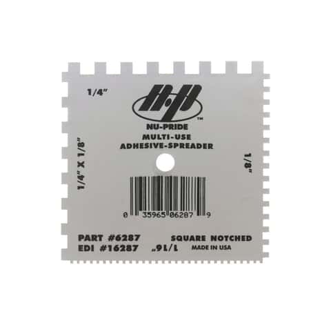 Marshalltown QLT 4 in. W X 4 in. L Plastic Square Notched Spreader Marshalltown QLT 4 in. W X 4 in. L Plastic Square Notched Spreader