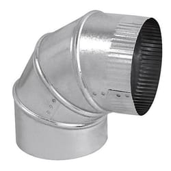 Imperial 5 in. D X 5 in. D Adjustable 90 deg Galvanized Steel Furnace Pipe Elbow