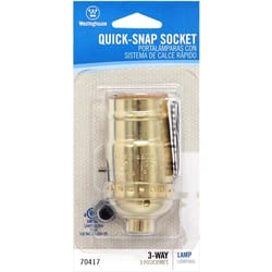 Westinghouse Brass Medium Base Socket 1 pk