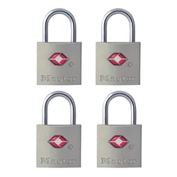 Master Lock 7/8 in. H X 7/16 in. W X 7/8 in. L Steel Key Luggage Lock