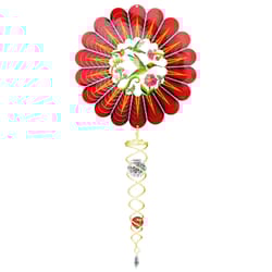 Spinfinity Designs Multi-color Stainless Steel 6.5 in. 3D Hummingbird Mini Set Outdoor Spinner