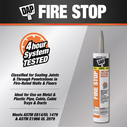 DAP Fire Stop Gray Elastomeric Fire Stop Sealant 10.1 oz