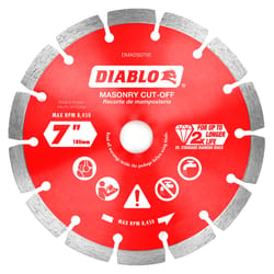 Diablo 7 in. D X 7/8 in. Diamond Masonry Cut-Off Disc 1 pk