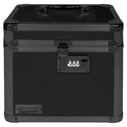 Vaultz Small Locking Storage Case with Dividers, Tactical Black