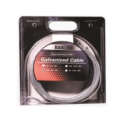 Baron Galvanized Steel 1/16 in. D X 100 ft. L Aircraft Cable