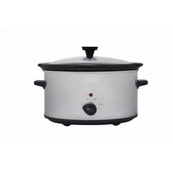 Nesco 8 qt Black/Silver Stainless Steel Slow Cooker