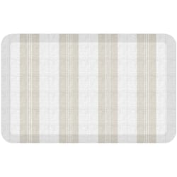 Gel Pro Designer Comfort 20 in. W X 32 in. L Ivory/Natural Taylor Polyurethane Anti-Fatigue Mat