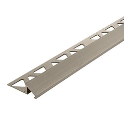 M-D BUILDING PRODUCTS 0.44 in. H X 1.52 in. W X 96 in. L Prefinished Pewter Aluminum Tile Reducer