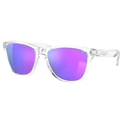 Oakley Frogskins Unisex Clear Frame Violet Lens Sunglasses