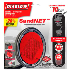 Diablo SandNet 9 in. L X 9 in. W Ceramic 120 Grit Medium Drywall Sand Pad