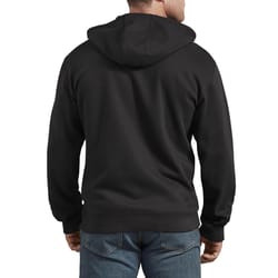 Dickies L Long Sleeve Men's Hooded Black Fleece Zip Hoodie