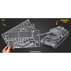 Metal Earth Premium Series Panzer Tank IV 3D Model Kit 196 pc