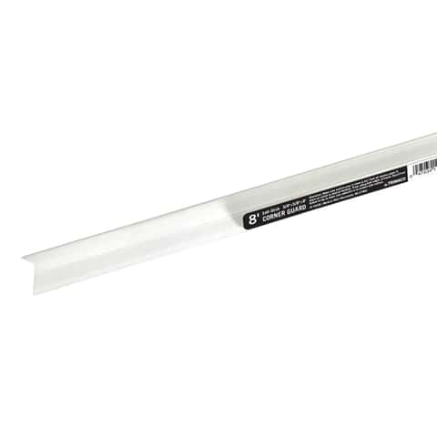 White Corner Guard in 16-foot Roll Length, self-adhesive