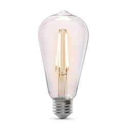Feit ST19 E26 (Medium) LED Dusk to Dawn Bulb Daylight 60 Watt Equivalence 1 pk