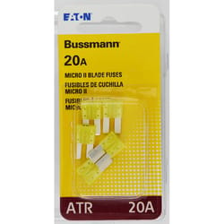 Bussmann 20 amps ATR Yellow Blade Fuse 1 pk