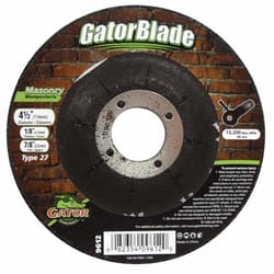 Gator 4-1/2 in. D X 1/8 in. thick X 5/8 in. in. Masonry Grinding Wheel 1 pc