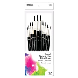 Bazic Products Round Paint Brush Set