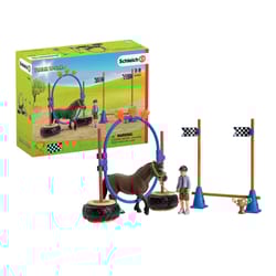 Schleich Farm World Pony Agility Race Toy Multicolored