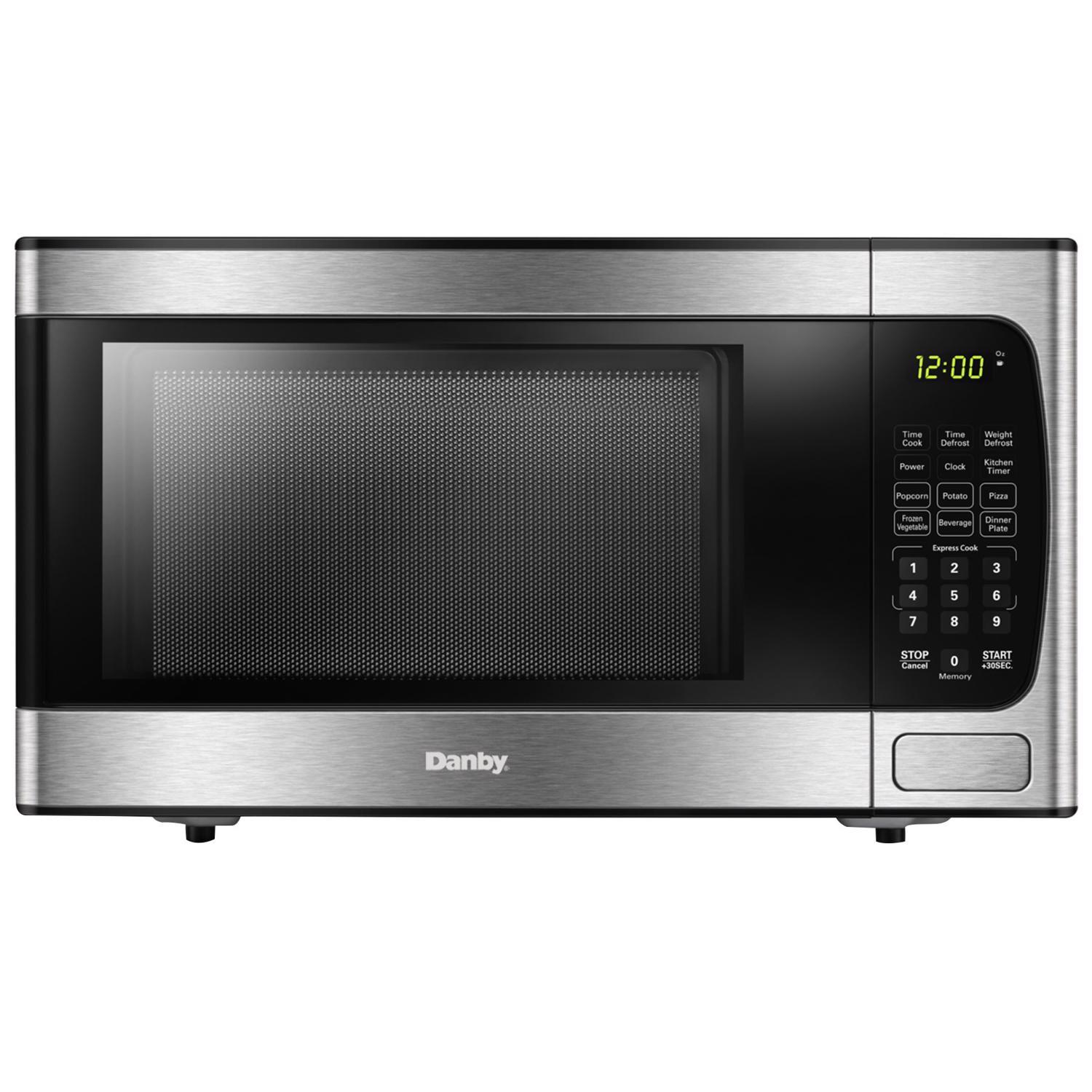 Danby 0.9 cu ft Silver Microwave 900 W Sansujyuku sansujyuku.com
