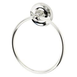 OakBrook Polish Chrome Towel Ring Zinc