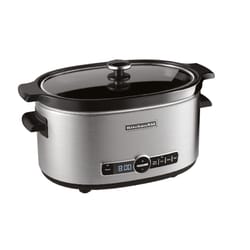 KitchenAid 6 qt Metallic Stainless Steel Programmable Slow Cooker