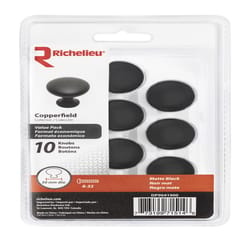 Richelieu Contemporary Round Cabinet Knob 1-3/16 in. D 1-3/32 in. Matte 10 pk