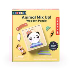 Kikkerland Kidoki Animal Mix Up Puzzle Multicolored