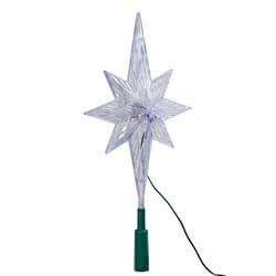 Kurt S. Adler LED Clear Star Tree Topper 11 in.