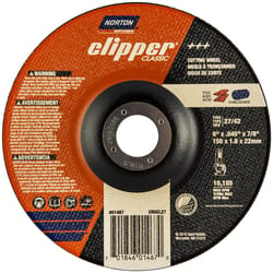 Norton Clipper 6 in. D X 7/8 in. Aluminum Oxide Classic Cut-Off Wheel 1 pk