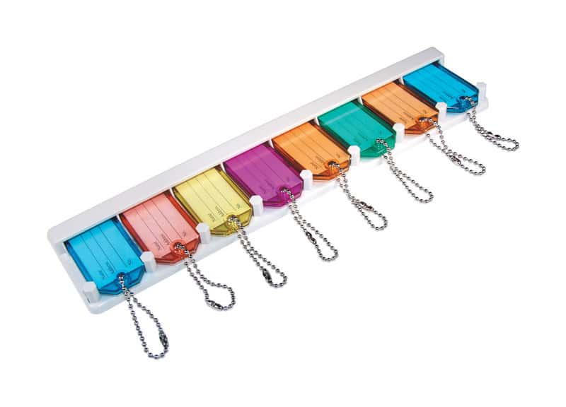 Hillman Metal/Plastic Assorted Labeling/ID Key Holder - Ace Hardware