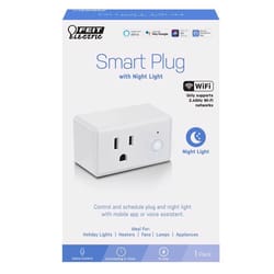 Feit Smart Home Residential Plastic Smart-Enabled Plug with Night Light 1-15R