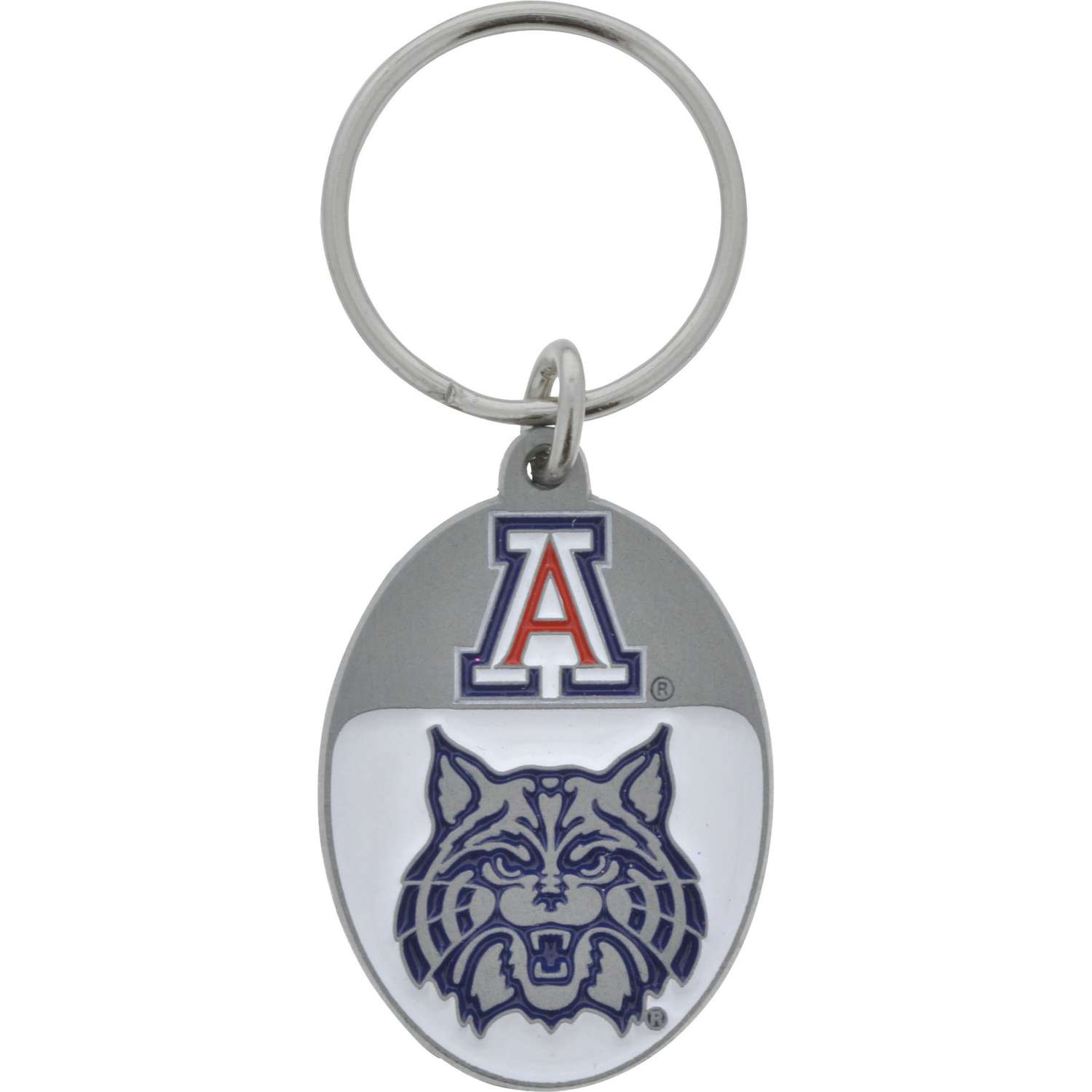 HILLMAN NCAA Tempered Steel Blue Split Ring Keychain - Ace Hardware