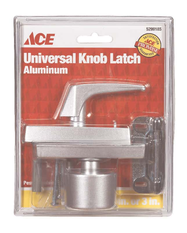 Ace Aluminum Universal Knob Latch 1 pk Ace Hardware
