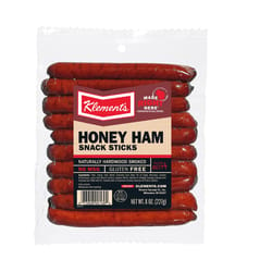 Klement's Honey Ham Snack Stick 8 oz Bagged