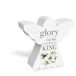 P. Graham Dunn Multicolored Glory to the Newborn King Sign 3.25 in.