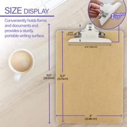 Bazic Products Legal Size Wood Clipboard