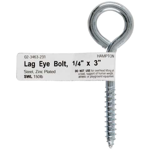 1/2 x 3 Eyebolt Concrete Screw Anchor - Zinc