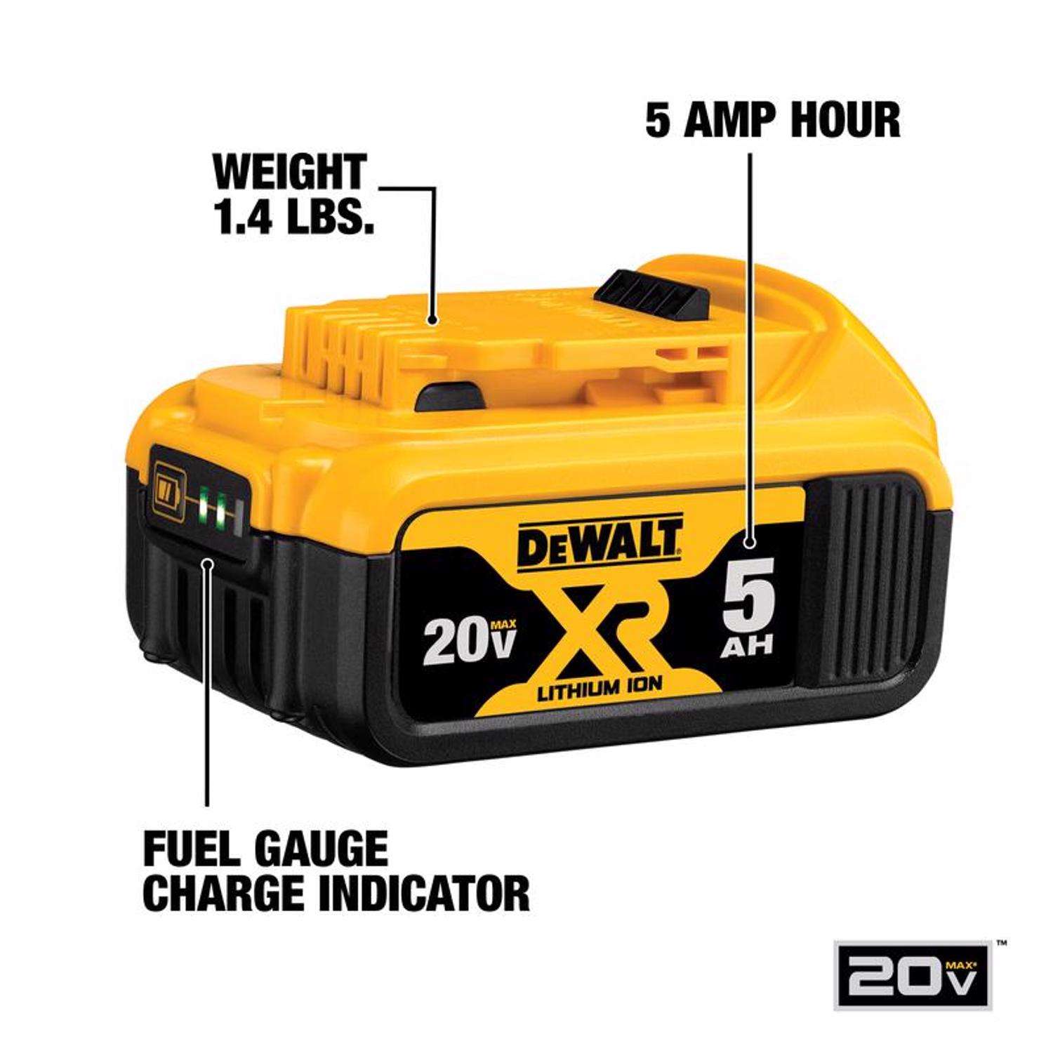 DeWalt 20V MAX DCHT820P1 22 in. 20 V Battery Hedge Trimmer Kit