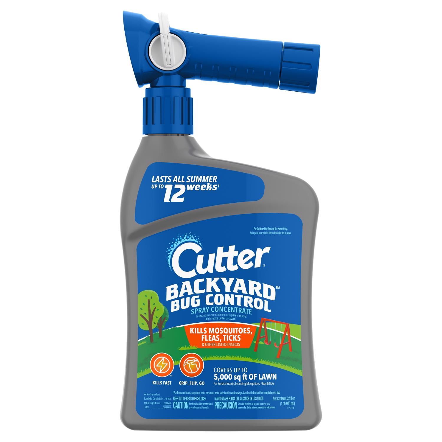 Cutter Backyard Bug Control Insect Killer Liquid Concentrate 32 oz 