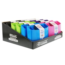 Bazic Products Brights 4.02 in. H X 5.75 in. W X 3 in. D Storage Box Assorted