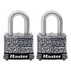 Master Lock 1.5 in. W Stainless Steel 4-Pin Tumbler Padlock Keyed Alike