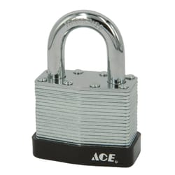 Ace 1-1/16 in. H X 1-3/16 in. W X 11/16 in. L Steel Pin Tumbler Padlock