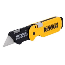 DeWalt Press and Flip Atomic Compact Utility Knife Yellow 1 pc