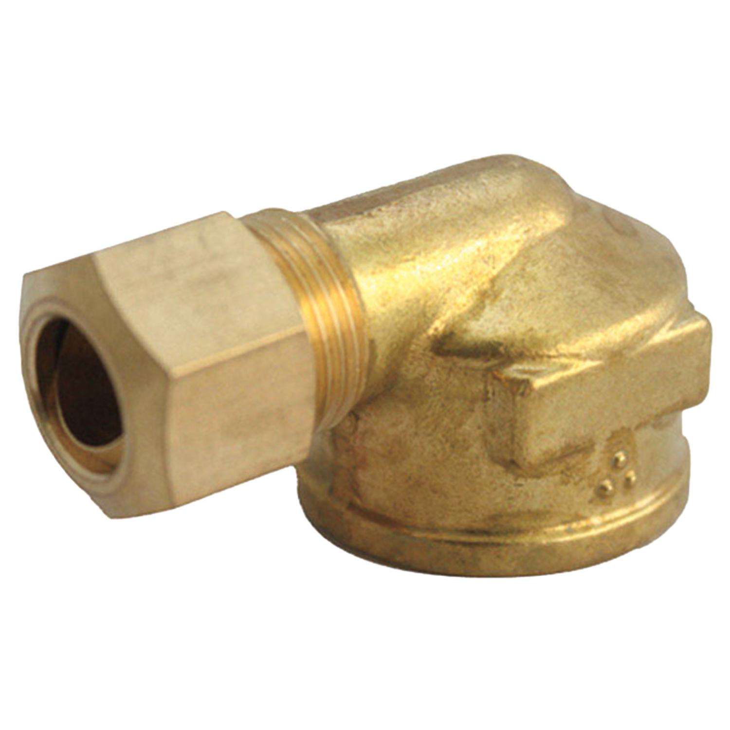 1/2 in. Compression X 3/8 in. D FPT Brass 90 Degree Elbow Ace Hardware