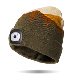 Night Scope Explorers Collection Knitted Rechargeable LED Beanie Multicolored One Size Fits Most